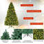 Green Pine Lighted Artificial Pine Christmas Tree-935075927