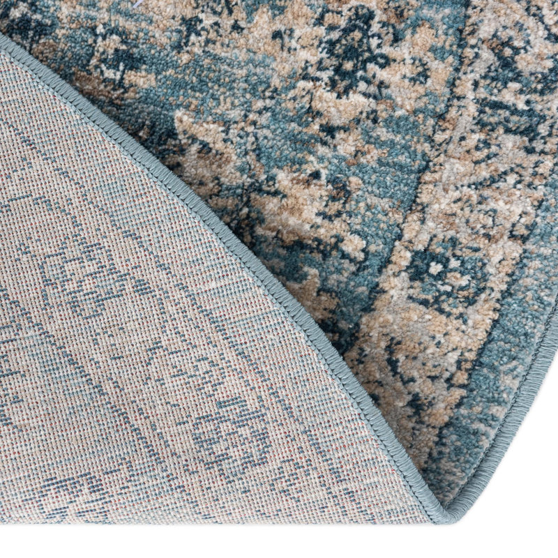 Tapis bleu marine Alabama, Rond 7 pi