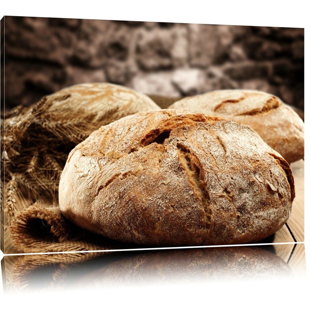 Leinwandbild Frisch gebackenes Brot