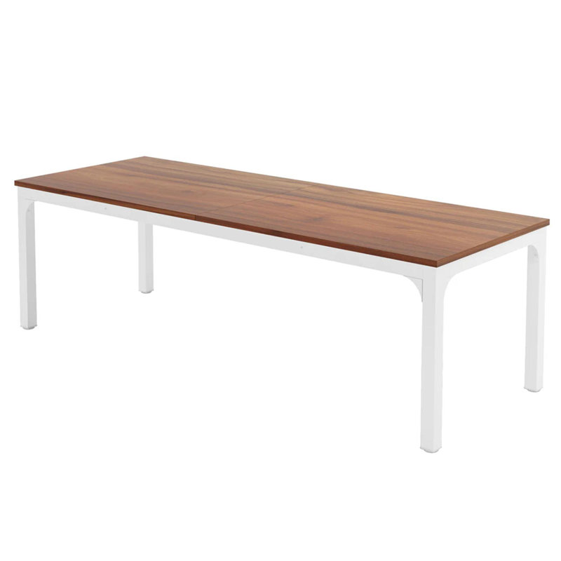 Rectangle Workspace Desk,Executive Desk,Computer Desk, Brown/White