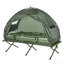 Lit de camp pliant multifonctionnel pour adultes, tente surélevée avec sac de couchage, surmatelas épais, lit de camping portatif pour lit simple