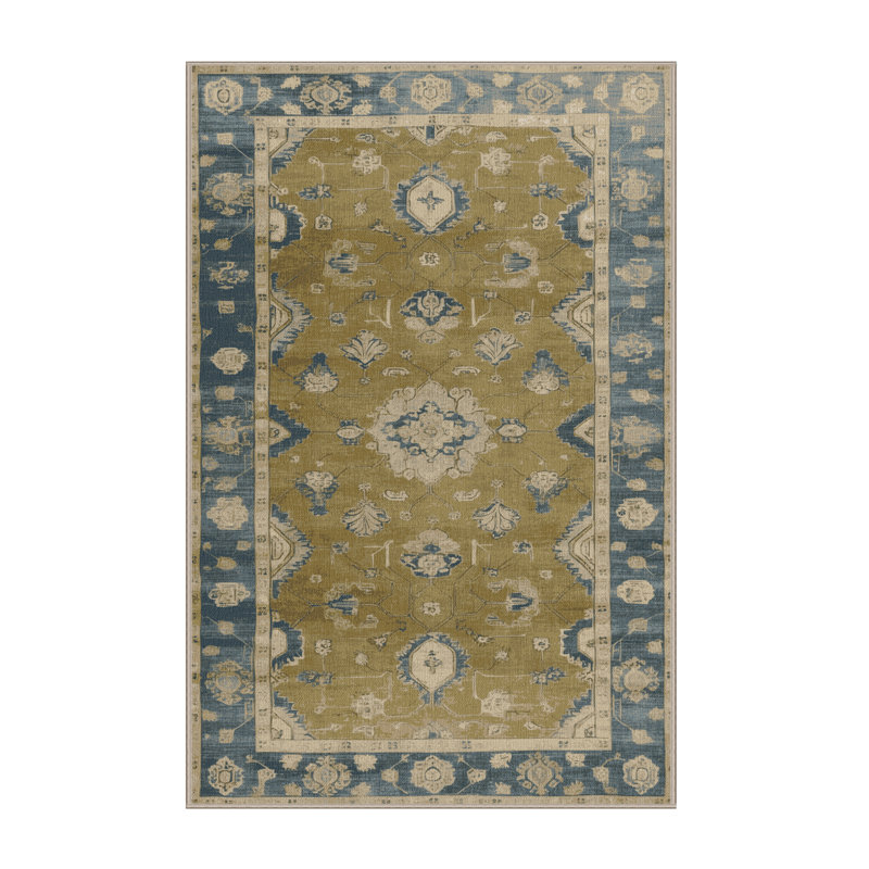 Tapis brun lavable à la machine, Rectangle 2 pi x 4 pi