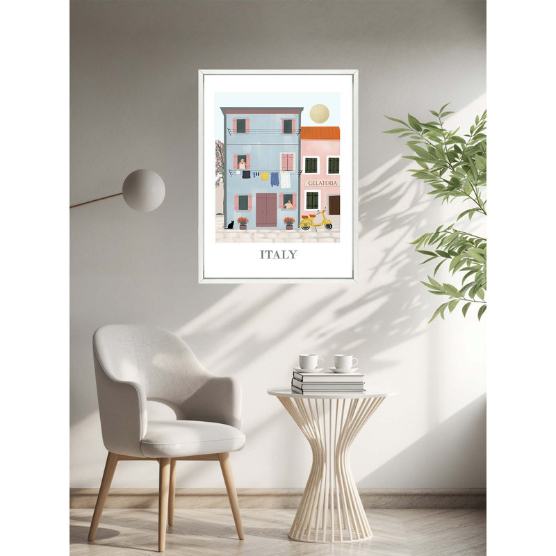 Italy 3 Travel Poster - Framed, Medium
