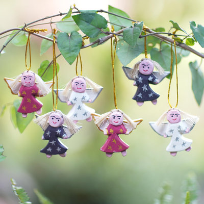 2 " Handmade Angel Hanging Figurine Ornament
