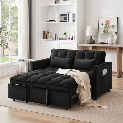 Mexborough Velvet Square Arms Sofa