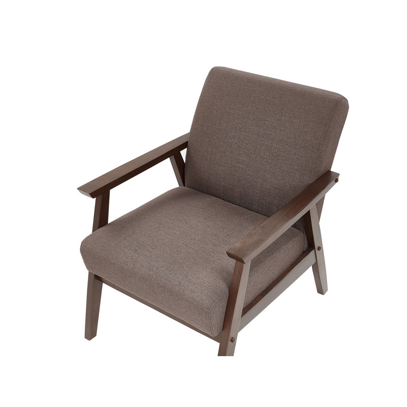 Frauke Upholstered Armchair, Brown