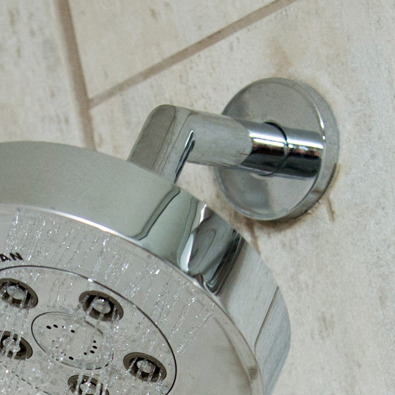 Bras de douche et bride Neo, Chrome poli