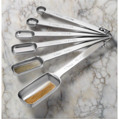 Cuisinox 6 -Piece Stainless Steel Stainless Steel Measuring Spoon Set