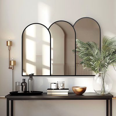 Miroir mural à double arche de 42,1 po de largeur