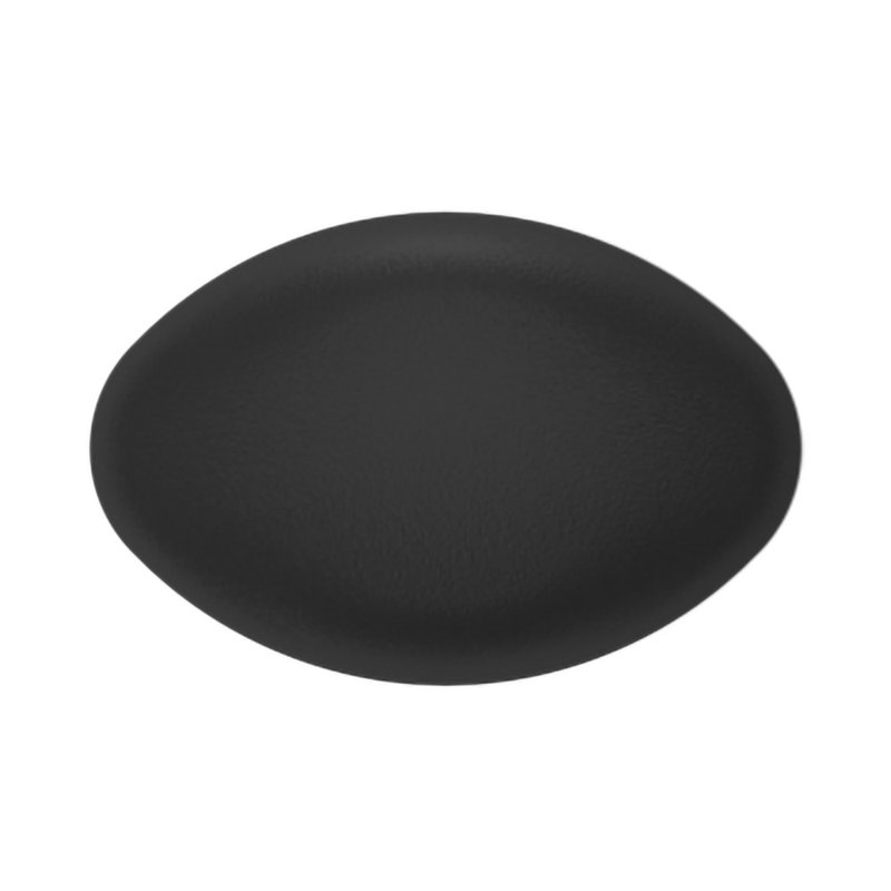 4910 Oval Knob, Satin Black