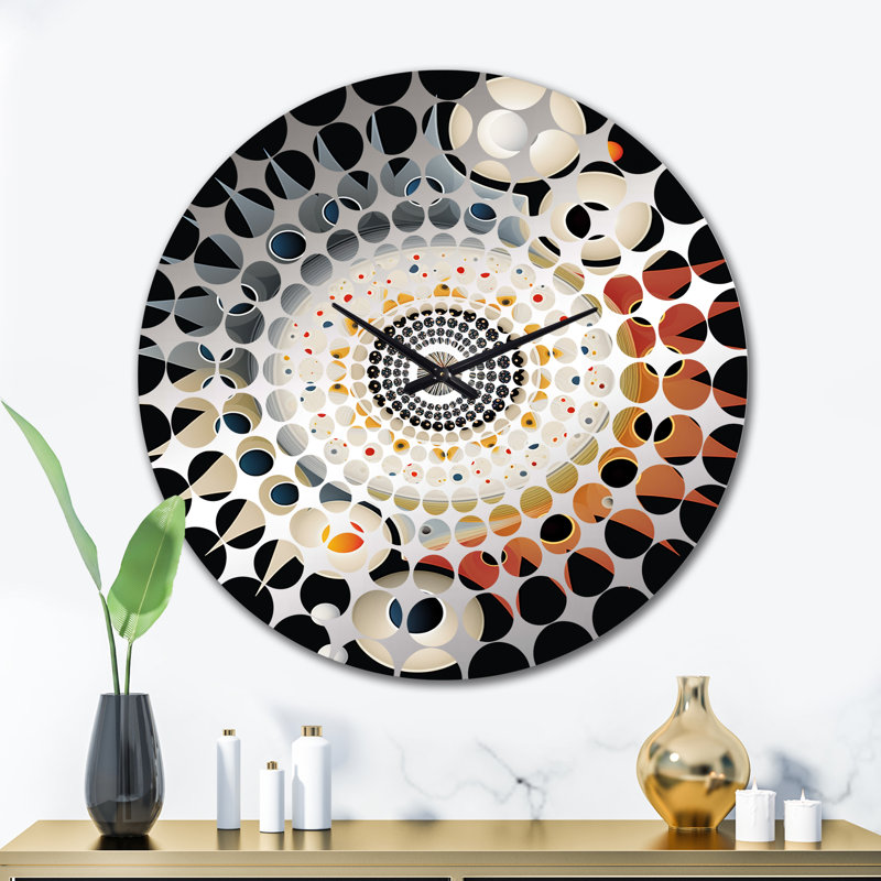Chamya - Abstract Geometric Wall Clock, Extra Large