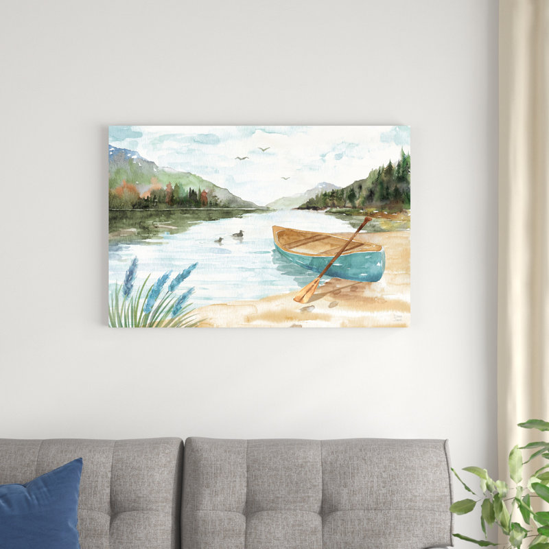 Lake Love I, H 24 po x l 36 po, Érable, Impression encadrée sans passe-partout