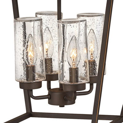 4 - Bulb 24.5" H Outdoor Hanging Lantern