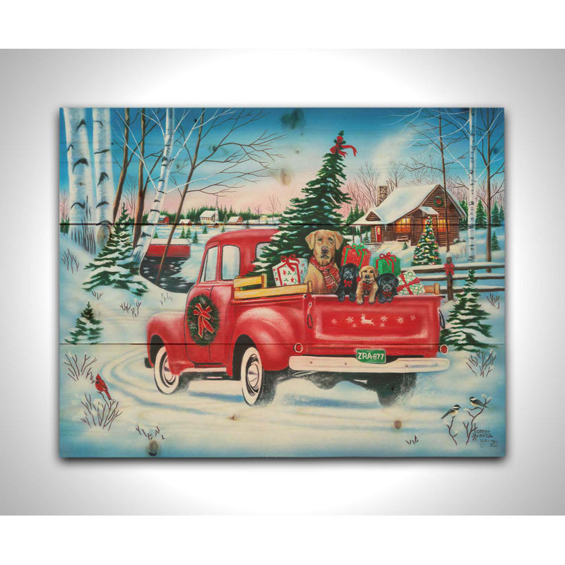 «Holiday Puppy Ride» par Robert Andrea, H 8 po x l 10 po