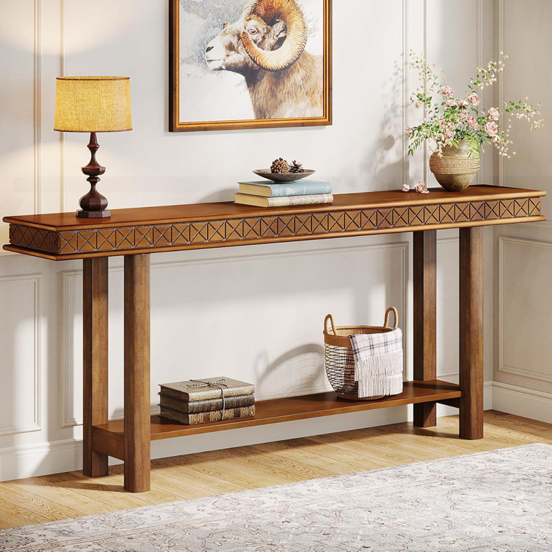 70.9" Extra Long Console Table with Storage