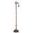 69" High Duffner & Kimberly Shell & Diamond Bridge Arm Floor Lamp
