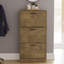 Vida 3 Drawer Flip Down Shoe Storage Free Standing Cabinet For Hallway-122852330-123056914