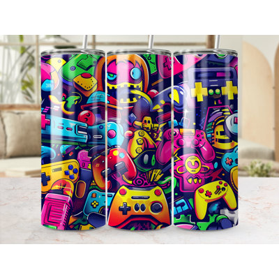 Choose Handmade Tumblers 591 mL Vacuum Insulated Stainless Steel (18/8) Travel Tumbler with Straw