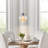 1-Light Iridescent Glass Globe Pendant Light  for Dining Room