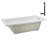 66'' x 34'' Acrylic Soaking Drop-In Bathtub, Drain Included-97544780