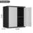 Metal Garage Storage Cabinet With Lock, Metal Wall Cabinets For Garage, Wall Mount Cabinet, Upper Cabinets Wall Mounted, Utility Cabinet With Adjustable Shelf-553922625