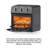 Home Air Fryer Oven Combo, 360° Hot Air Circulation, Healthy Oil-Free Cooking, Adjustable Time And Temperature Control, Black