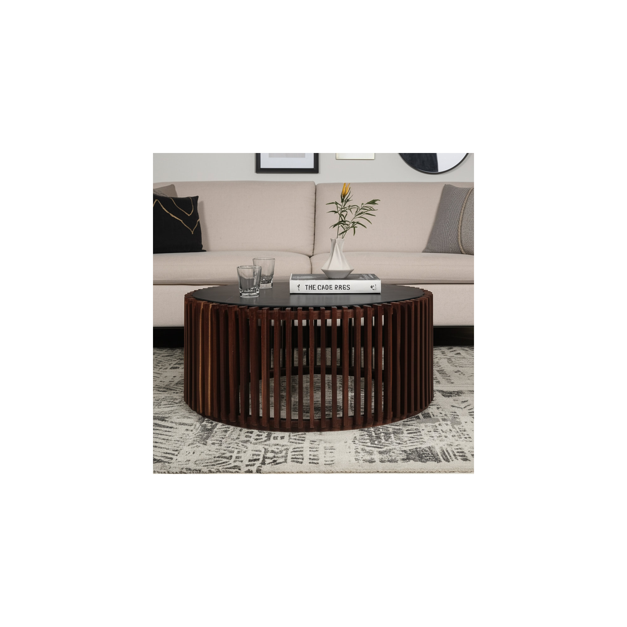 Bernard Slatted Solid Wood Coffee Table