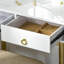 Ensemble coiffeuse avec miroir rond Everly Quinn