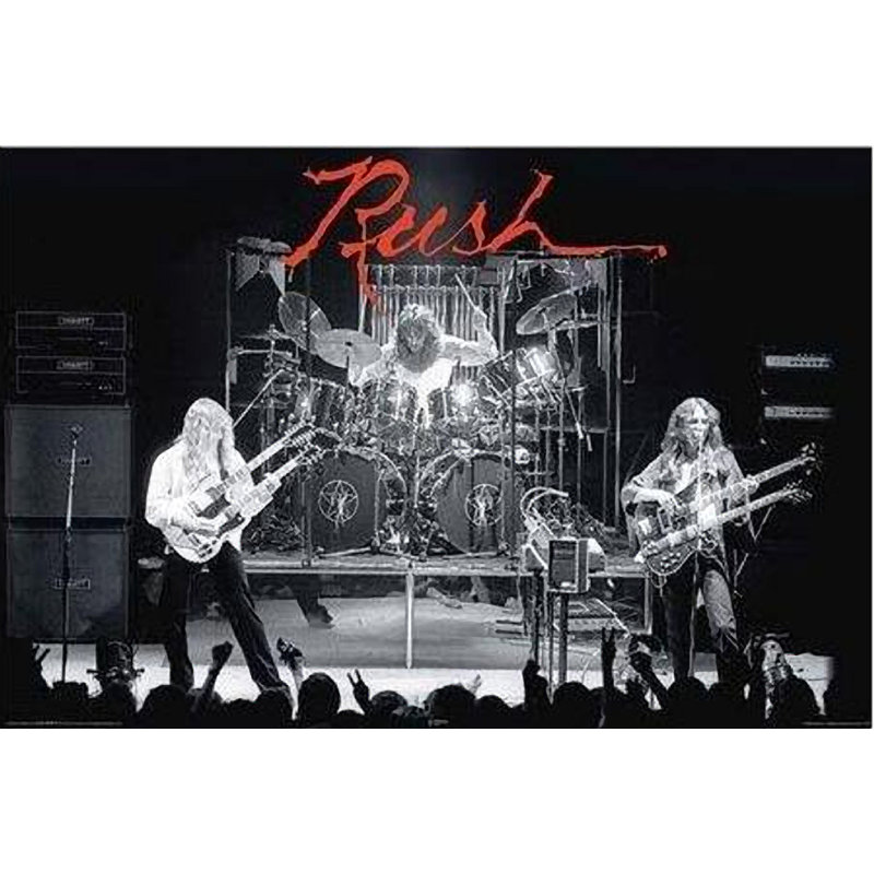 Rush - Hemispheres Live on Stage - reproduction de photo sur papier sans cadre