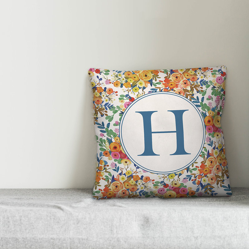 Housse et insert de coussin carré Wildflower, H