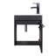Ensemble de meuble-lavabo simple 16 po mural