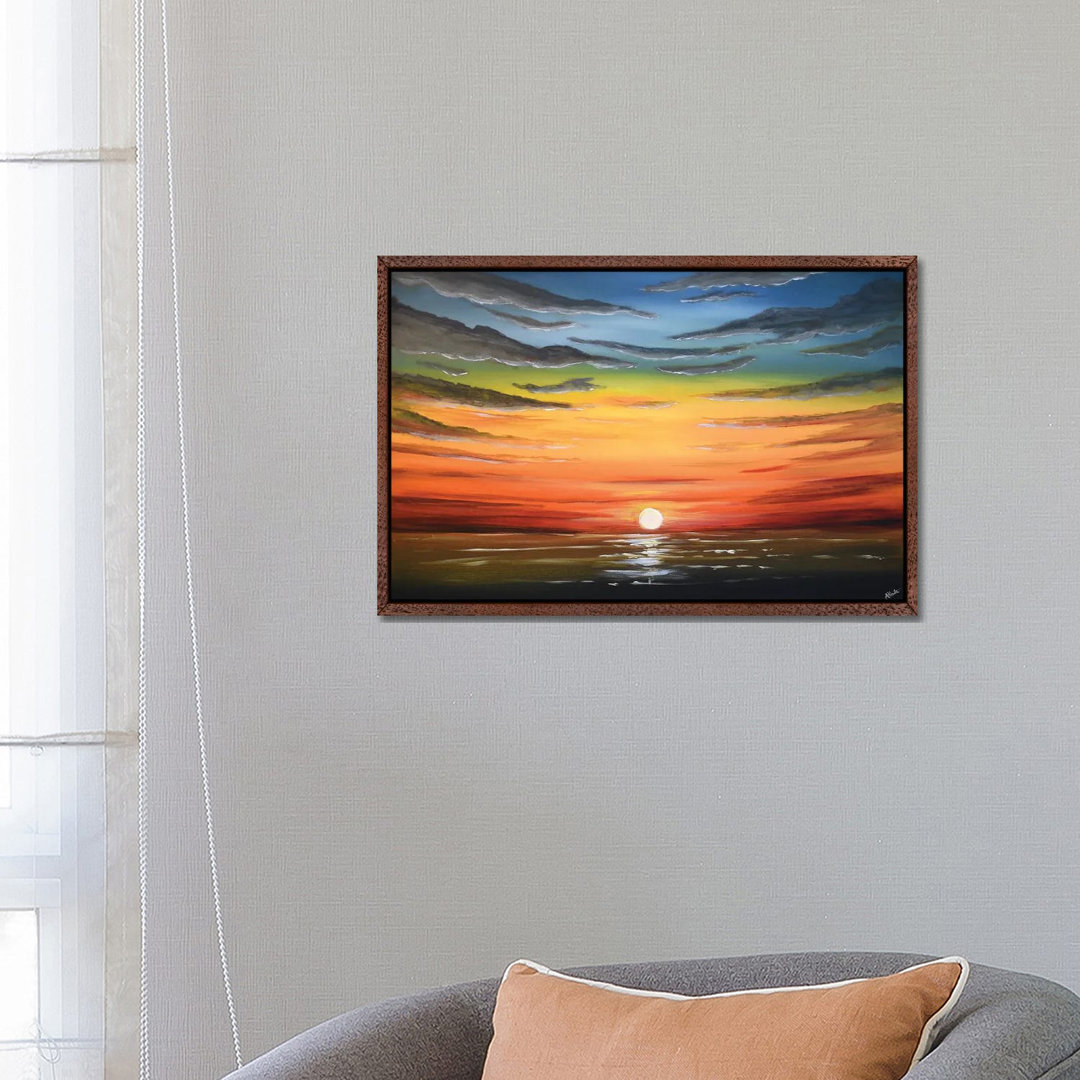 A Beautiful Sunset von Aisha Haider - Galerie-verpackte Leinwand Giclée