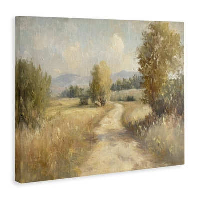 Toile Gravel Road Landscape, conception de Petal Prints Design