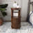 Wexford Collection Wood End Table with Drawers and Storage, Narrow Rectangular Side Table for Living Room and Bedroom, Vintage Walnut Accent Table-800863099-784008509