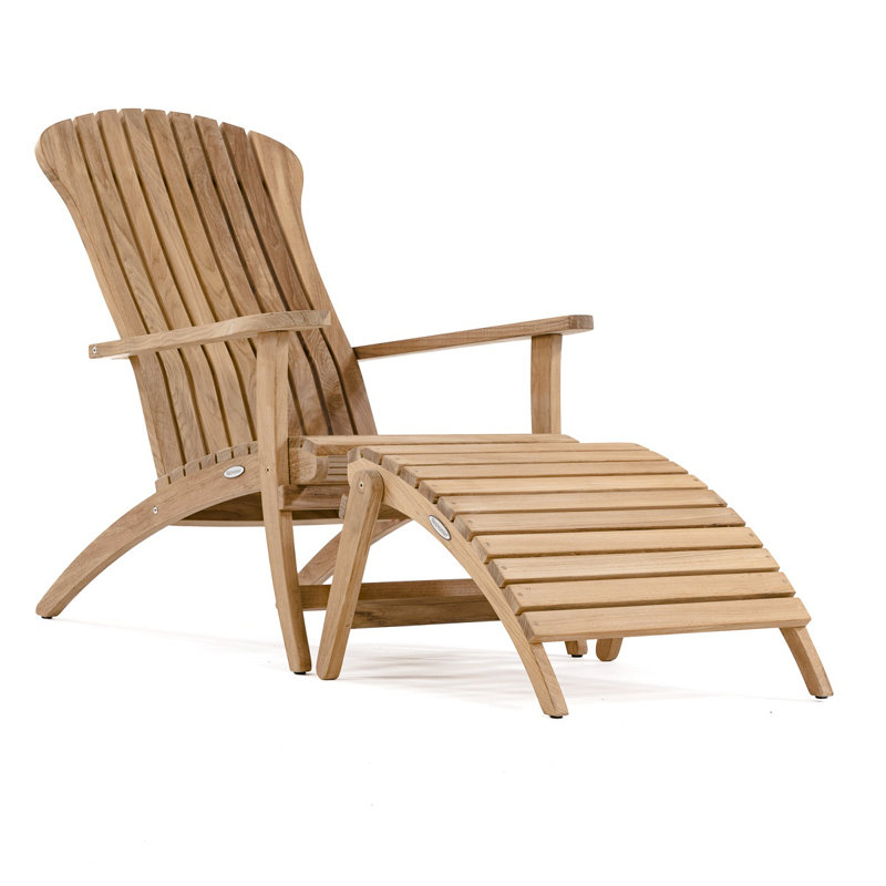 Teak Double Adirondack Set