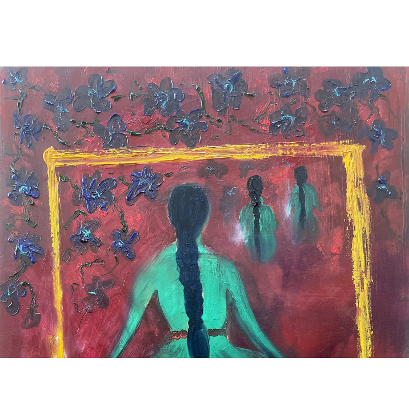 Perdus dans votre rêve | Peinture par Deepali Bhanushali | Huile sur toile