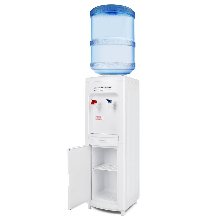 Artist Hand Water Coolers 5 Gallon Top Load,Hot/Cold Water Cooler Dispenser, Innovative Slim Design Energy Saving Freestanding with Child Safety Lock