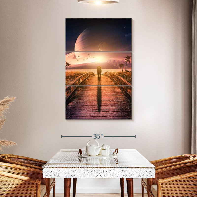 Brampt Walking To Nowhere, 57" H x 36" W