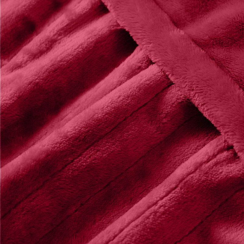 HBT Flannel Heated Electric blanket, Red, 60" L x 50" W