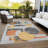 Machine Washable Indoor/Outdoor Cinead ACN1695 Gray Rug-109534464