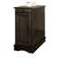 Table d'appoint contemporaine avec port et options de rangement - compartiment gris