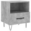 Erno 40cm W Iron Bedside Table-1422215013