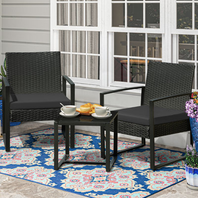 Moncure 2 - Person Patio Conversation Sets with Cushions