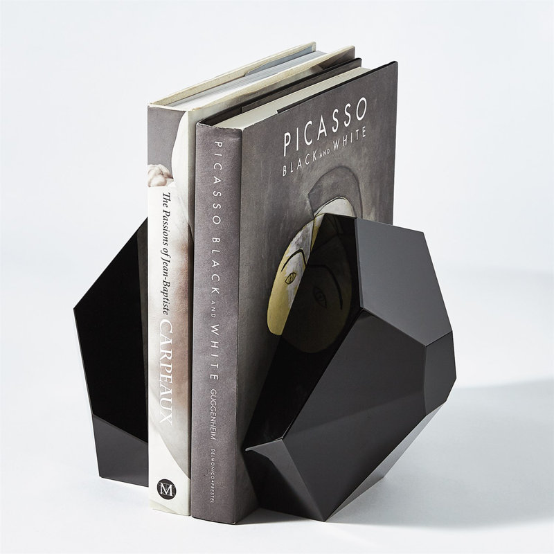 Crystal Bookend, Black