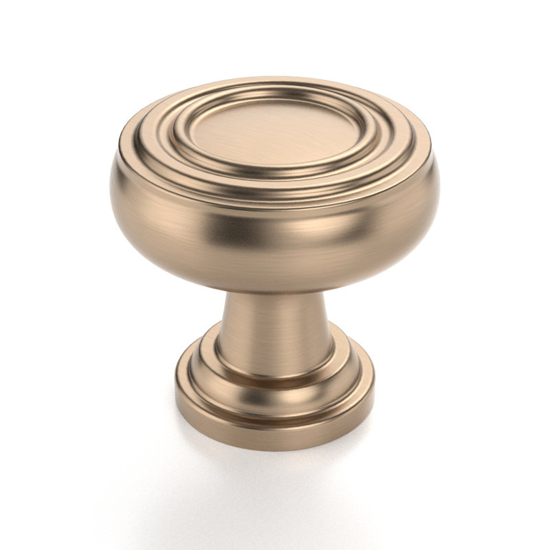 ((Paquet de 10) poignées de porte et de tiroir Sullivan de 1-1 / 8 po de diamètre, Bronze champagne