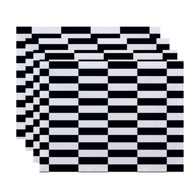 Buffington Polyester Striped Rectangle Placemat