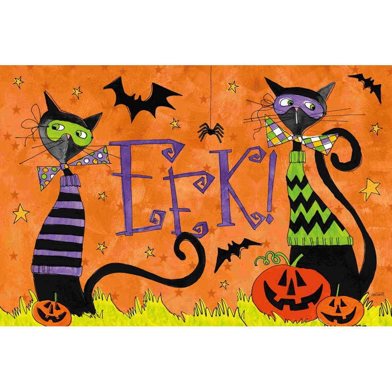 Spooky Fun II, H 8 po x l 12 po, Non, Toile tendue