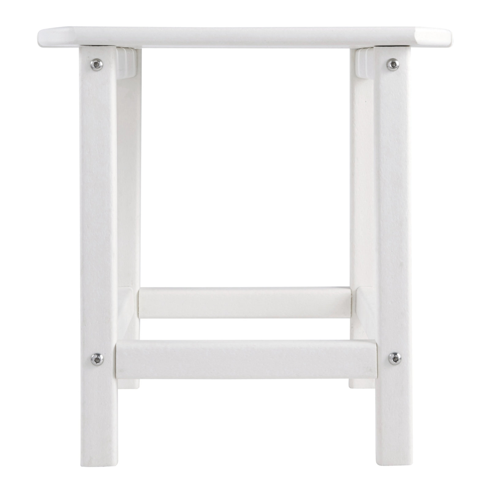 Emory High-Density Polyethylene (HDPE) Outdoor Side Table, White