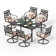 Aletse Rectangular 6 - Person 60'' Long Dining Set with Cushions
