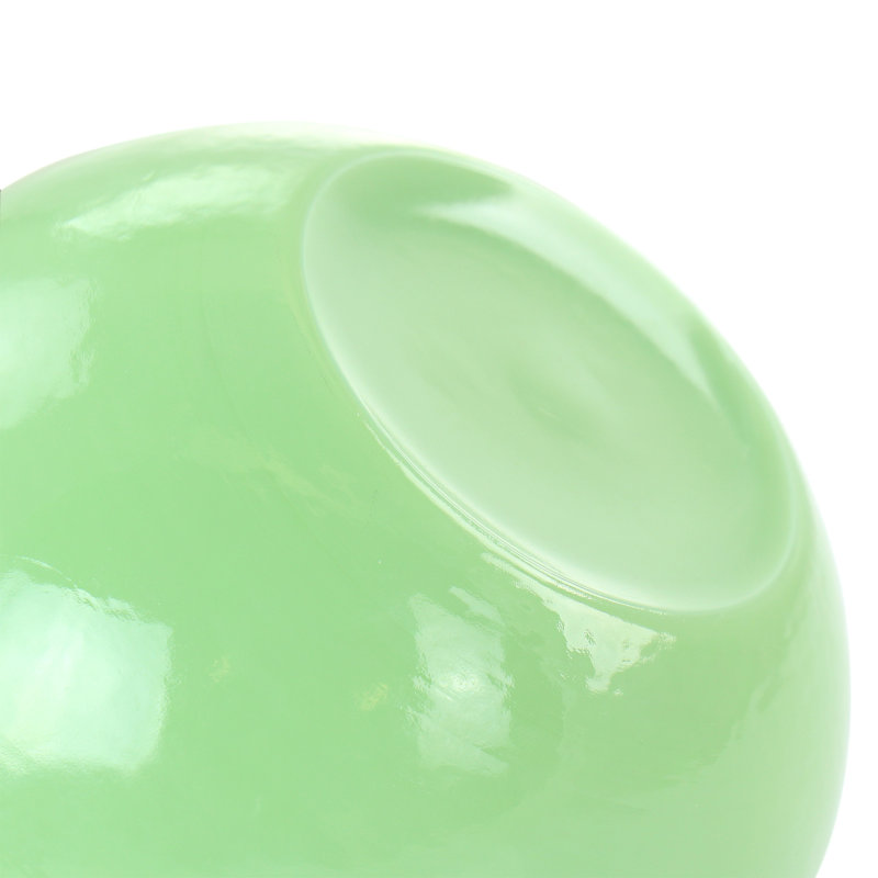Jadeite Glass Cereal and Soup Bowl Set, Jade Green